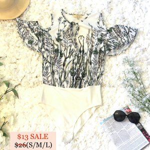 Floral Blouse Bodysuit